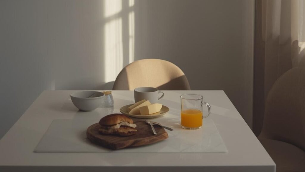 A calm kitchen representing how one decided dinner makes evenings feel easier.