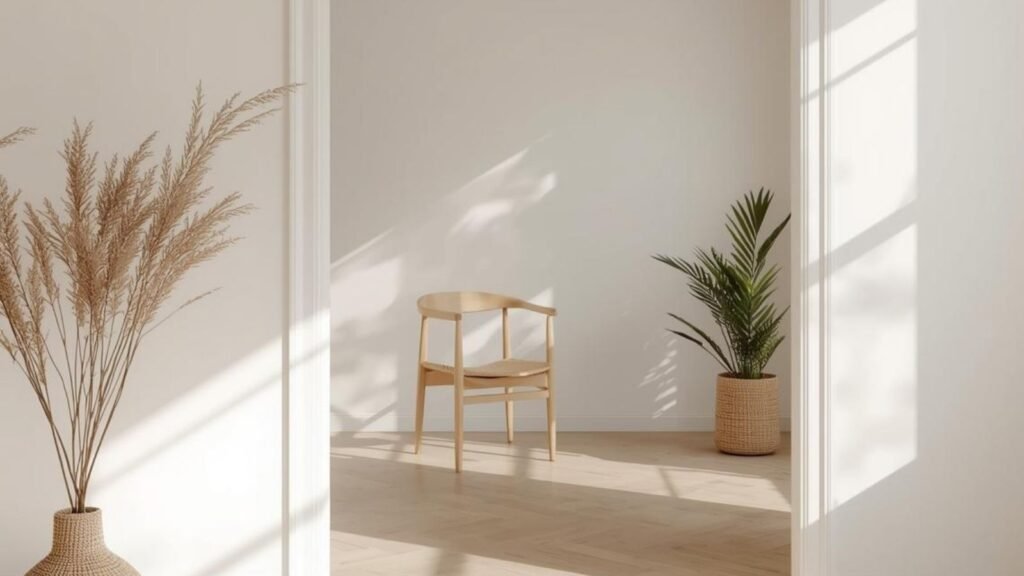 A calm home interior representing how room for error makes life feel easier.
